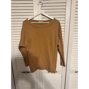 VILA MILANO MONOCHROME STRIPE COZY MINIMALIST SWEATER SZ L